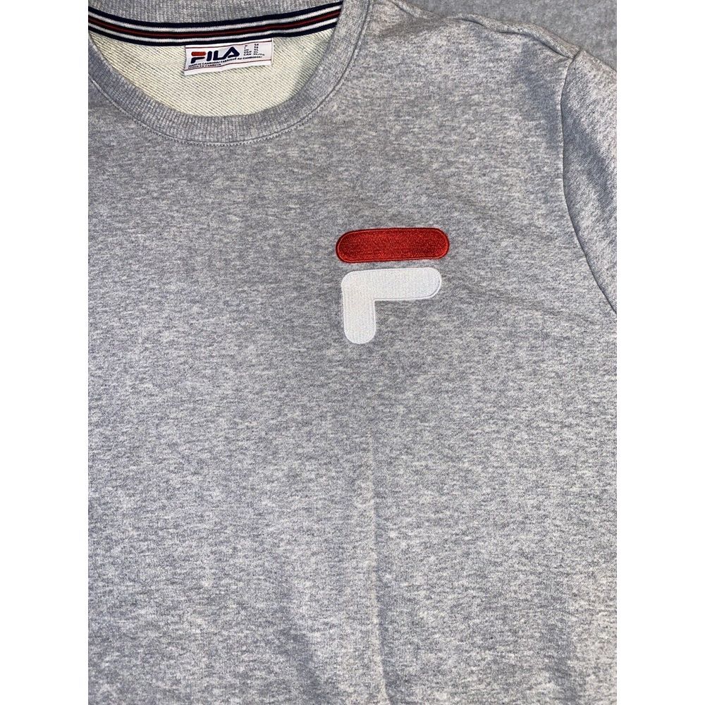 Fila Sweatshirt Vintage‎ Sweater, Grey, Mens XL - Picture 3 of 9